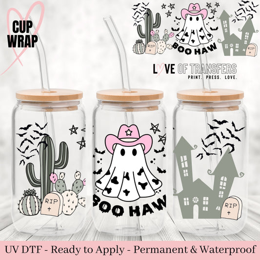 BOO HAW - 16 OZ UV DTF WRAP