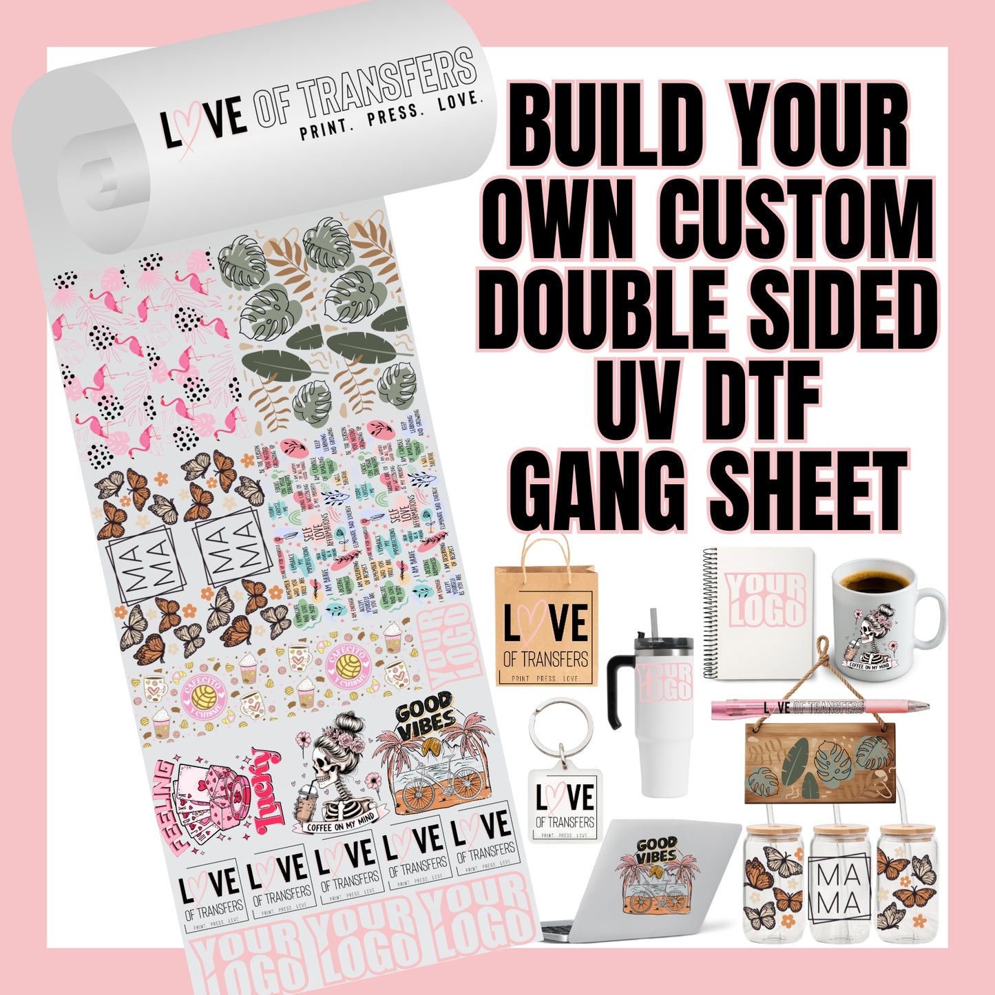 CUSTOM UV DTF GANG SHEET BUILDER